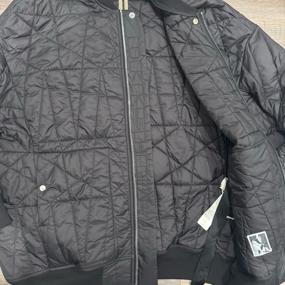 Rick Owens DRKSHDW Cappotto Imbottito Jumbo Flight DU02A3977 Black Quilted Coat - Picture 6 of 11